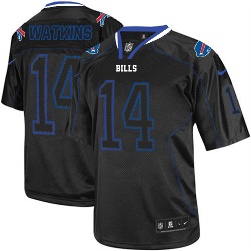 Men's Elite Sammy Watkins Nike Jersey Lights Out Black - #14 NFL Buffalo Bills